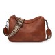2025 new simple and stylish pillow bags, single-shoulder wide-strap crossbody bags, stylish solid color designs