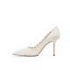 Thick-heeled square-toed brown closed-toed sandals for women, 2023 summer shallow-cut European and American slingback high-heeled sandals.
