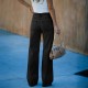 European and American Cross-Border 2025 Spring/Autumn New High-Waisted Slimming Ripped Straight-Leg Jeans for Women: In Stock European and American Cross-Border 2025 Spring/Autumn New High-Waisted Slimming Ripped Straight-Leg Jeans for Women: In Stock