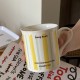 Brilliant red, niche luxury New Year and Christmas red mug, ceramic water cup, coffee cup gift.