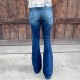 Factory direct sales: European and American cross-border Amazon independent platform new high-waisted ripped jeans for women Slightly flared casual pants Factory direct sales: European and American cross-border Amazon independent platform new high-waisted ripped jeans for women Slightly flared casual pants