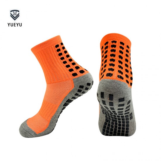 Wholesale high-top PVC elite basketball socks, combat training, terry terry socks, thickened soles Mesh breathable, non-slip, dotted mesh mid-calf basketball socks for elite running.