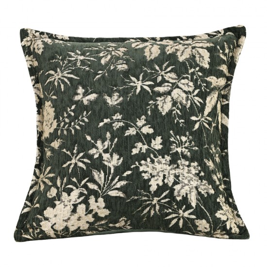 Cross-border Nordic ins green chenille jacquard pillows, retro pastoral cushions for living room sofas Cross-border Nordic ins green chenille jacquard pillows, retro pastoral cushions for living room sofas