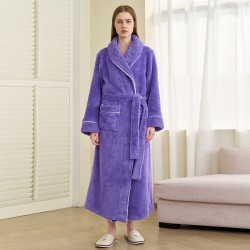 New Women's Bathrobe, Mid-Length, Quick-Drying, Spring/Autumn Thin, Men's Hotel/B&B Couple's Nightgown, Hot Spring Bathrobe