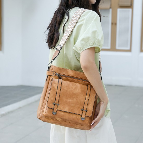 Multi-pocket tote bags, women's retro single-shoulder multifunctional crossbody bags, custom PU designs, cross-border hot-selling commuter bags Multi-pocket tote bags, women's retro single-shoulder multifunctional crossbody bags, custom PU designs, cross-border hot-selling commuter bags