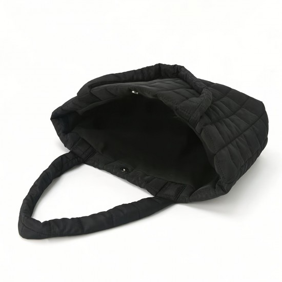 Fashionable and casual large-capacity women's bag, 2024 new style fleece underarm bag, simple shoulder and crossbody tote bag