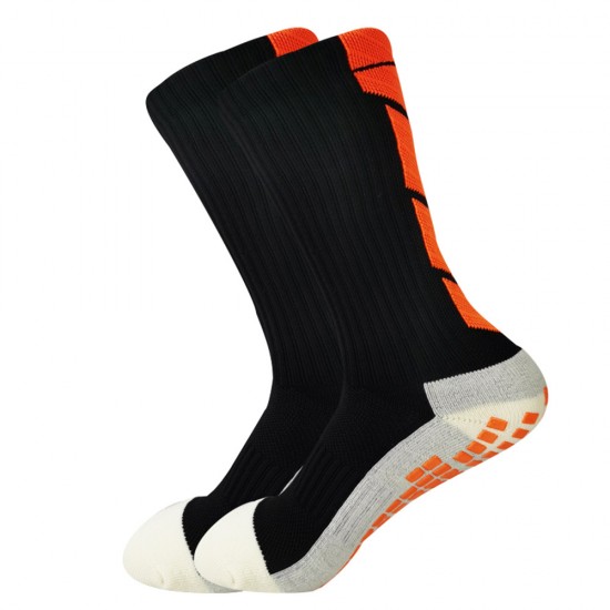 Professional mid-calf marathon colorblock running socks, men's and women's outdoor, hiking, badminton, and practical basketball socks.