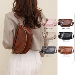 Cross-border women's bags, new stylish retro shoulder and crossbody bags, women's casual and simple chest bags