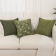Cross-border Nordic ins green chenille jacquard pillows, retro pastoral cushions for living room sofas Cross-border Nordic ins green chenille jacquard pillows, retro pastoral cushions for living room sofas