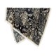 Korean retro and fashionable cashew flower print 9 0*90CM small square women's high-end silk scarf, decorative neckwear, professional scarf