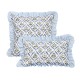 Cross-border Nordic ins printed ruffle skirt pillowcase Retro pastoral pillow covers for living room sofas