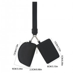 2024 new Lulu wristlet, portable Lulu card holder, bank card, mini coin storage bag