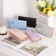 Lianbu's hot-selling Korean-style women's wallet, long bow-knot diamond zippered tassel cell phone bag, large capacity clutch.
