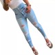 2025 Spring/Autumn New High-Waisted Slimming Denim Pants for Women Amazon Hot-Selling Ripped Skinny Pants Highly Stretch and Slimming