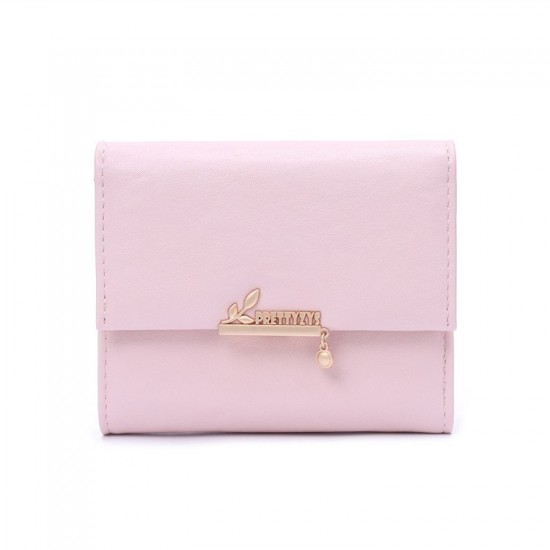 New Lovebu women's short wallet, Japanese-Korean style, simple, foldable, multifunctional card holder, student coin purse, in stock for wholesale.