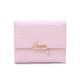 New Lovebu women's short wallet, Japanese-Korean style, simple, foldable, multifunctional card holder, student coin purse, in stock for wholesale.