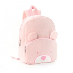 Best-selling cross-border corduroy backpack, student casual cartoon backpack, large capacity, cute bear backpack, plush bag
