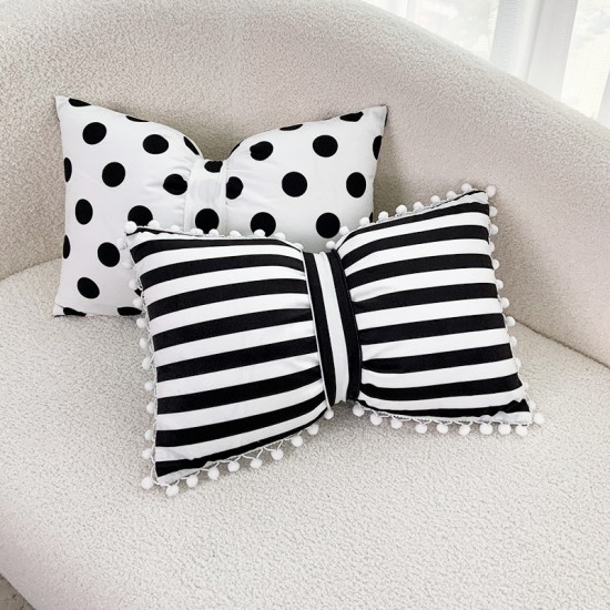 Light Luxury Solid Color Feather Lace Velvet Cushion Dutch velvet cushion backrest for living room sofas