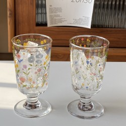 Free as a bird ~ Luxury niche INS glass, simple bird coffee cup, heat-resistant water cup