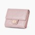 New short women's wallet, multifunctional PU fashionable diamond-patterned folding zipper wallet, wholesale student coin purse