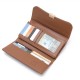 PRETTYZYS New Korean-Style Simple Solid Color Fashionable and Upscale, Versatile, Large Capacity Long Wallet