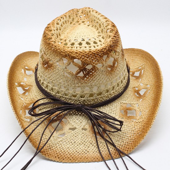 Ethnic hollow cowboy hat, a popular men's summer beach hat on Amazon AliExpress Ethnic hollow cowboy hat, a popular men's summer beach hat on Amazon AliExpress