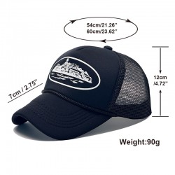 Cross-border European and American trendy mesh hats for men and women, trucker hats, summer fashion baseball caps, breathable baseball caps, and sun visors.