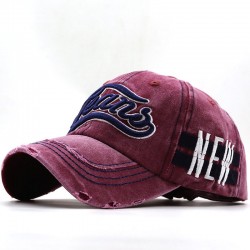 New cross-border 1985 large-letter embroidered baseball caps, washed and distressed pure cotton, colorfast outdoor caps, wholesale.
