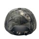 New American distressed lettered embroidered large logo camouflage baseball caps, outdoor casual sun protection caps.