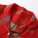 Pure cotton crepe and cotton yarn pajamas, spring and autumn long-sleeved pants, thin, all-season plus-size loungewear, soft two-piece set.