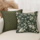 Cross-border Nordic ins green chenille jacquard pillows, retro pastoral cushions for living room sofas Cross-border Nordic ins green chenille jacquard pillows, retro pastoral cushions for living room sofas