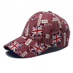 New cross-border Union Jack graffiti baseball hats, fashionable European and American Union Jack hats for men and women