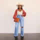 2025 Amazon cross-border new ripped jeans for women, washed wide-leg straight-leg trousers in stock.