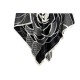 Korean-style women's luxury, trendy, creatively printed 90s square scarf, Chanel-style, retro, niche, elegant outerwear.