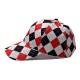 2024 new plaid curved-brim baseball caps for women, versatile soft-top sun protection and visor for casual travel.