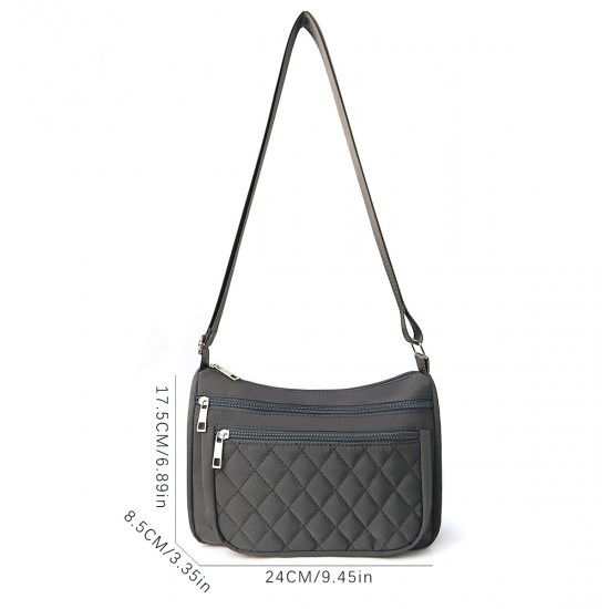 Feihong cross-border lettered cosmetic bag, seersucker two-piece travel storage bag, large-capacity portable cosmetic and toiletries bag