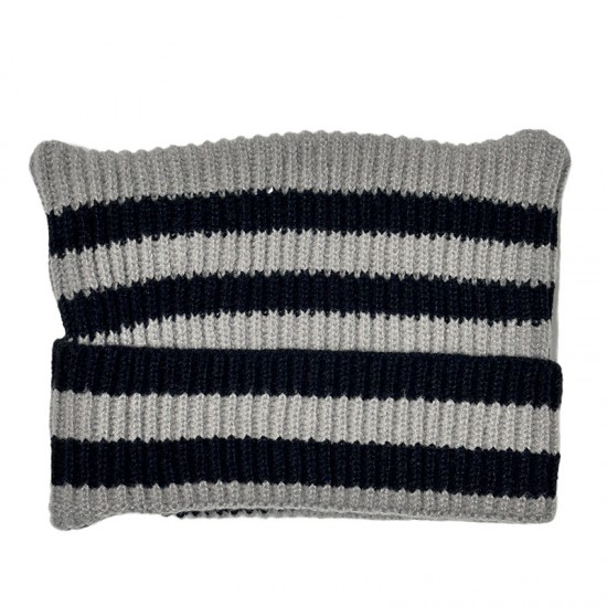 Cross-border new autumn and winter cat-ear knitted hat, Korean-style Instagram-style, cute and versatile striped cow-ear wool hat Cross-border new autumn and winter cat-ear knitted hat, Korean-style Instagram-style, cute and versatile striped cow-ear wool hat