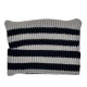 Cross-border new autumn and winter cat-ear knitted hat, Korean-style Instagram-style, cute and versatile striped cow-ear wool hat Cross-border new autumn and winter cat-ear knitted hat, Korean-style Instagram-style, cute and versatile striped cow-ear wool hat