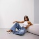 American retro straight-leg ripped jeans for women, European and American cross-border 2025 summer new wide-leg pants for foreign trade