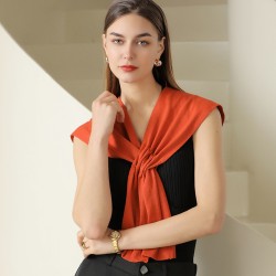 2025 new air-conditioned room knitted shawls for women, decorative outerwear, Korean-style solid summer sunscreen shawls wholesale