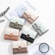 Pruetti 2022 new Korean-style women's short wallet, tri-fold, fresh-looking PU printed large-capacity student wallet