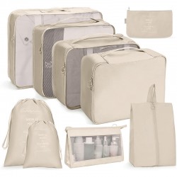 Best-selling eight-piece travel storage bag set Large-capacity luggage storage bag for organizing and organizing clothes
