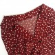 2025 hot-selling French floral maxi dress, lapel, heart-shaped contrast midi dress, slimming waist, sleeveless dress.