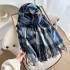 Contrast plaid scarves, women's winter atmospheric thickened warm faux cashmere shawls, Korean-style versatile 2025 new wholesale