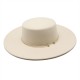 2021 autumn and winter new cross-border thickened men's and women's hat 10cm wide-brim wool felt flat-top hat