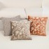 French INS style ruffled lace pillow, white square lumbar pillow, European-style sofa and bedroom cushion.