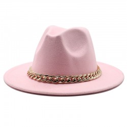 2021 Autumn/Winter British-style woolen jazz hat for men and women, European and American wide-brimmed hat, fashionable wide-brimmed felt hat