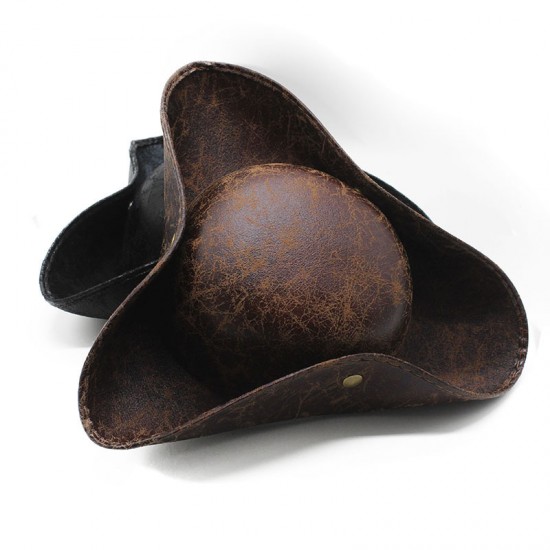 Halloween party masquerade props, Pirates of the Caribbean Jack Sparrow hat, tricorn hat, and headscarf. Halloween party masquerade props, Pirates of the Caribbean Jack Sparrow hat, tricorn hat, and headscarf.