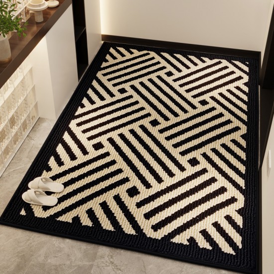 Gradient flocked carpet doormats, bathroom doormats, bedside mats, bedroom and kitchen absorbent non-slip mats, quick-drying Gradient flocked carpet doormats, bathroom doormats, bedside mats, bedroom and kitchen absorbent non-slip mats, quick-drying