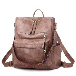 Women's lightweight travel backpack, cross-border, popular, and stylish backpack PU leather sports backpacks, casual backpacks